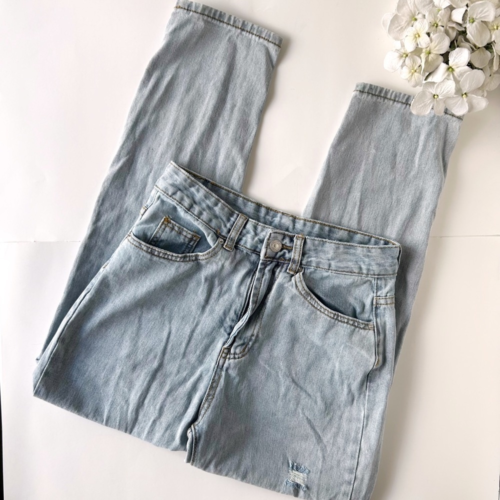 3/$20 Shein light wash distressed jeans